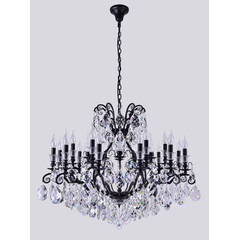Подвесная люстра Crystal Lux Magnifico SP19 Black/Transparent, фото 